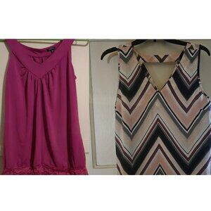 BUNDLE OF 2 Maurice's Dressy Tank Tops- Sz Medium